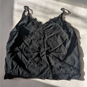black lace gothic tank top